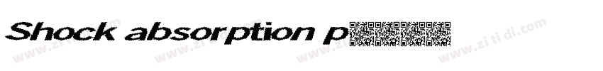 Shock absorption p字体转换